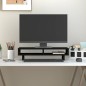 vidaXL Soporte para monitor madera maciza de pino negro 60x27x14 cm vidaXL Soporte para monitor madera maciza de pino negro 60x27x14 cm