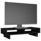 vidaXL Soporte para monitor madera maciza de pino negro 60x27x14 cm vidaXL Soporte para monitor madera maciza de pino negro 60x27x14 cm