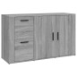 vidaXL Aparador de madera contrachapada gris Sonoma 100x33x59,5 cm
