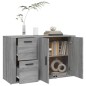 vidaXL Aparador de madera contrachapada gris Sonoma 100x33x59,5 cm