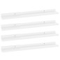 vidaXL Estantes de pared 4 unidades blanco brillo 60x9x3 cm vidaXL Estantes de pared 4 unidades blanco brillo 60x9x3 cm