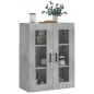 vidaXL Armario de pared gris hormigón 69,5x34x90 cm vidaXL Armario de pared gris hormigón 69,5x34x90 cm