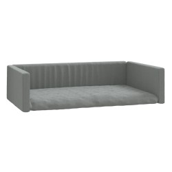 vidaXL Cama de maletero de coche para perros aspecto de lino 70x45 cm