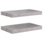 vidaXL Estantes flotantes de pared 2 uds MDF gris hormigón 40x23x3,8cm vidaXL Estantes flotantes de pared 2 uds MDF gris hormigón 40x23x3,8cm