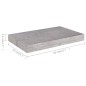 vidaXL Estantes flotantes de pared 2 uds MDF gris hormigón 40x23x3,8cm vidaXL Estantes flotantes de pared 2 uds MDF gris hormigón 40x23x3,8cm