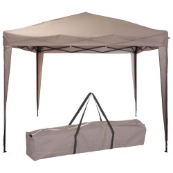 ProGarden Carpa para fiestas Easy-Up gris taupe 300x300x245 cm