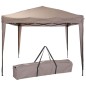 ProGarden Carpa para fiestas Easy-Up gris taupe 300x300x245 cm ProGarden Carpa para fiestas Easy-Up gris taupe 300x300x245 cm