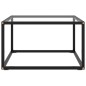 vidaXL Mesa de centro negra con vidrio templado 60x60x35 cm vidaXL Mesa de centro negra con vidrio templado 60x60x35 cm