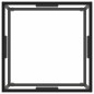 vidaXL Mesa de centro negra con vidrio templado 60x60x35 cm vidaXL Mesa de centro negra con vidrio templado 60x60x35 cm