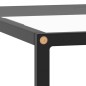vidaXL Mesa de centro negra con vidrio templado 60x60x35 cm vidaXL Mesa de centro negra con vidrio templado 60x60x35 cm