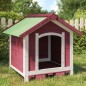 vidaXL Caseta para perros madera maciza de pino moca 65x65x61,5 cm vidaXL Caseta para perros madera maciza de pino moca 65x65x61,5 cm