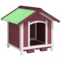 vidaXL Caseta para perros madera maciza de pino moca 65x65x61,5 cm vidaXL Caseta para perros madera maciza de pino moca 65x65x61,5 cm