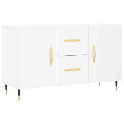 vidaXL Aparador de madera de ingeniería blanco brillante 100x36x60 cm