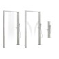 vidaXL Ducha de exterior de acero inoxidable chorro doble