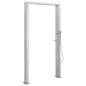vidaXL Ducha de exterior de acero inoxidable chorro doble