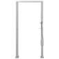 vidaXL Ducha de exterior de acero inoxidable chorro doble