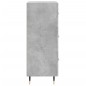 vidaXL Aparador de madera contrachapada gris hormigón 34,5x34x90 cm vidaXL Aparador de madera contrachapada gris hormigón 34,5x34x90 cm