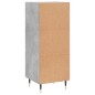 vidaXL Aparador de madera contrachapada gris hormigón 34,5x34x90 cm vidaXL Aparador de madera contrachapada gris hormigón 34,5x34x90 cm