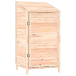 vidaXL Cobertizo de jardín madera de abeto maciza 55x52x112 cm