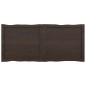 vidaXL Tablero mesa madera tratada borde vivo marrón 120x50x(2-6) cm vidaXL Tablero mesa madera tratada borde vivo marrón 120x50x(2-6) cm