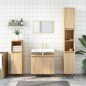 vidaXL Set de muebles de baño 3 pzas madera contrachapada roble sonoma vidaXL Set de muebles de baño 3 pzas madera contrachapada roble sonoma