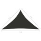 vidaXL Toldo de vela triangular tela Oxford gris antracita 5x5x6 m vidaXL Toldo de vela triangular tela Oxford gris antracita 5x5x6 m