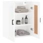 vidaXL Armario de pared madera ingeniería blanco brillo 69,5x34x90 cm vidaXL Armario de pared madera ingeniería blanco brillo 69,5x34x90 cm