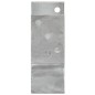 vidaXL Anclajes de valla 6 uds acero galvanizado plateado 10x6x15 cm