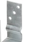 vidaXL Anclajes de valla 6 uds acero galvanizado plateado 10x6x15 cm