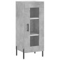 vidaXL Aparador de madera contrachapada gris hormigón 34,5x34x90 cm vidaXL Aparador de madera contrachapada gris hormigón 34,5x34x90 cm