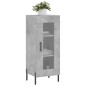 vidaXL Aparador de madera contrachapada gris hormigón 34,5x34x90 cm vidaXL Aparador de madera contrachapada gris hormigón 34,5x34x90 cm