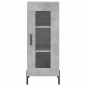 vidaXL Aparador de madera contrachapada gris hormigón 34,5x34x90 cm vidaXL Aparador de madera contrachapada gris hormigón 34,5x34x90 cm