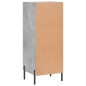 vidaXL Aparador de madera contrachapada gris hormigón 34,5x34x90 cm vidaXL Aparador de madera contrachapada gris hormigón 34,5x34x90 cm