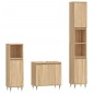 vidaXL Set de muebles de baño 3 pzas madera contrachapada roble sonoma vidaXL Set de muebles de baño 3 pzas madera contrachapada roble sonoma