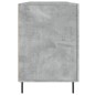 vidaXL Escritorio madera de ingeniería gris hormigón 140x50x75 cm