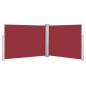 vidaXL Toldo lateral retráctil rojo 140x1000 cm vidaXL Toldo lateral retráctil rojo 140x1000 cm