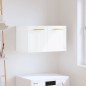 vidaXL Armario pared madera contrachapada blanco brillo 60x36,5x35 cm vidaXL Armario pared madera contrachapada blanco brillo 60x36,5x35 cm
