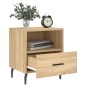 vidaXL Mesita noche 2 uds madera ingeniería roble Sonoma 40x35x47,5 cm
