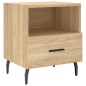 vidaXL Mesita noche 2 uds madera ingeniería roble Sonoma 40x35x47,5 cm