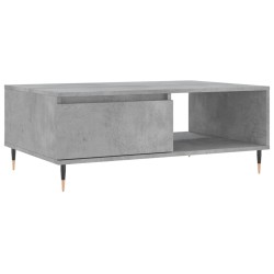 vidaXL Mesa de centro madera de ingeniería gris hormigón 90x60x35 cm