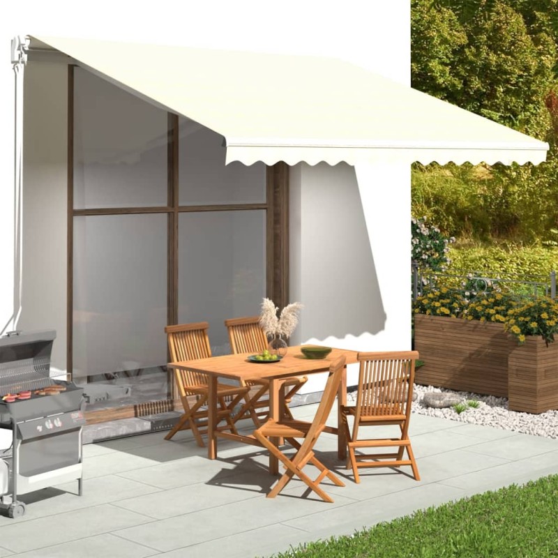 vidaXL Tela de repuesto para toldo crema 4x3,5 m vidaXL Tela de repuesto para toldo crema 4x3,5 m