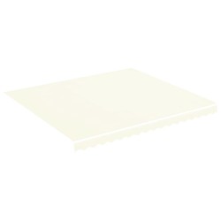 vidaXL Tela de repuesto para toldo crema 4x3,5 m
