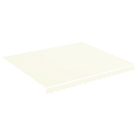vidaXL Tela de repuesto para toldo crema 4x3,5 m