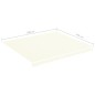 vidaXL Tela de repuesto para toldo crema 4x3,5 m vidaXL Tela de repuesto para toldo crema 4x3,5 m