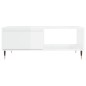 vidaXL Mesa de centro madera de ingeniería blanco brillo 90x60x35 cm vidaXL Mesa de centro madera de ingeniería blanco brillo 90x60x35 cm