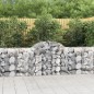 vidaXL Cesta de gaviones forma arco hierro galvanizado 200x50x80/100cm vidaXL Cesta de gaviones forma arco hierro galvanizado 200x50x80/100cm