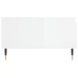 vidaXL Mesa de centro madera de ingeniería blanco brillo 90x60x35 cm vidaXL Mesa de centro madera de ingeniería blanco brillo 90x60x35 cm