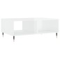 vidaXL Mesa de centro madera de ingeniería blanco brillo 90x60x35 cm vidaXL Mesa de centro madera de ingeniería blanco brillo 90x60x35 cm