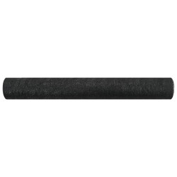vidaXL Red de privacidad HDPE negro 1,2x10 m 75 g/m² 