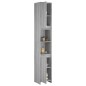 vidaXL Armario de baño madera contrachapada gris Sonoma 30x30x183,5 cm